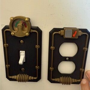 Steampunk Light Switch and Outlet Cover
